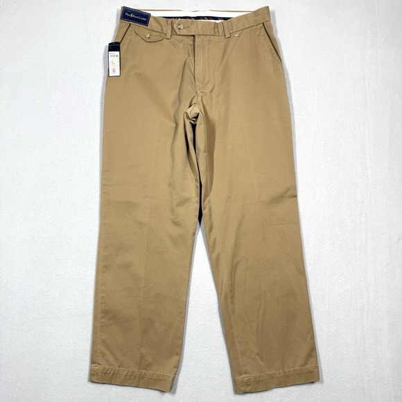 Polo Ralph Lauren Pants Mens 33x30 Chino Cotton Twill Classic Khaki Pant NWT
